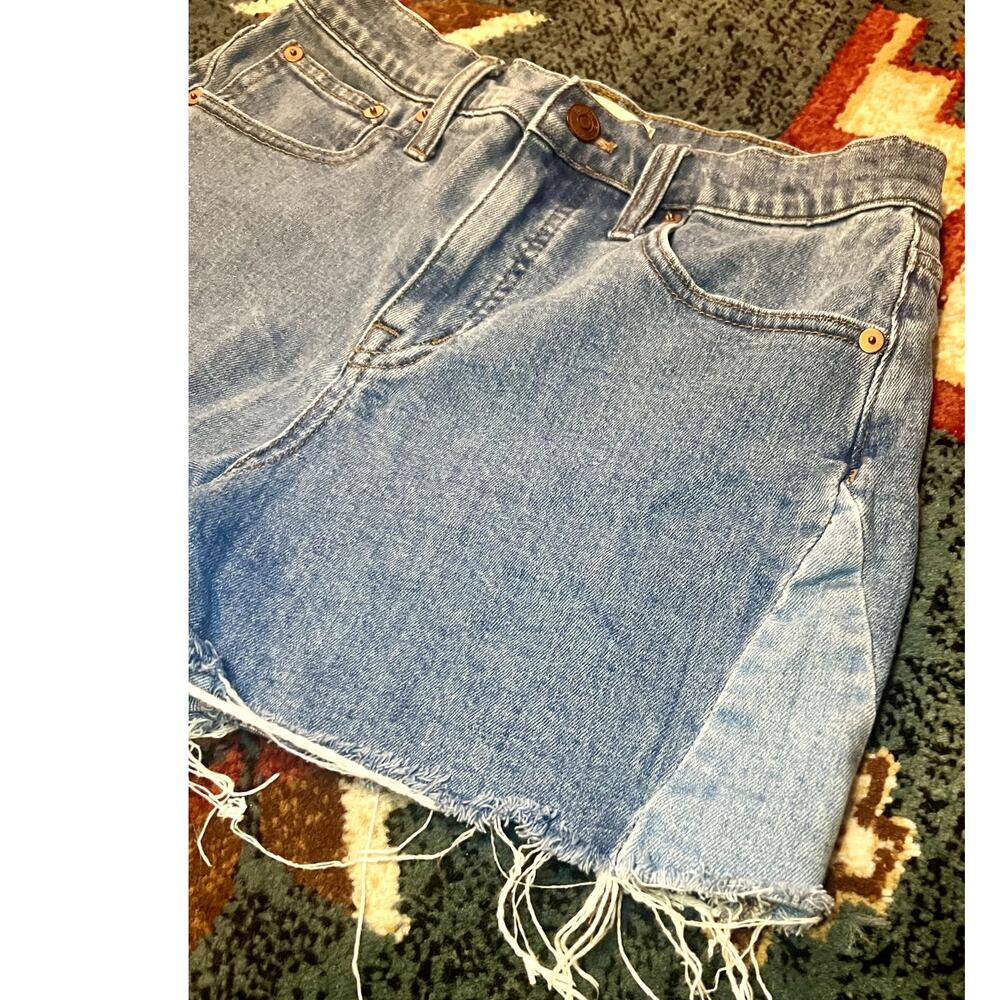 Madewell Denim Shorts Contrast Size 26 Womens - Picture 2 of 6